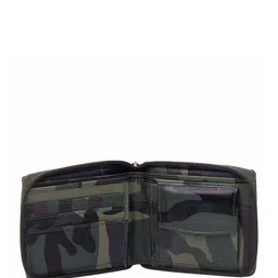 WILD EDGE Men Camouflage Printed Zip Detail PU Zip Around Wallet image 2