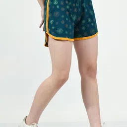 BAESD Pack Of 4 Printed High-Rise Pure Cotton Shorts image 2