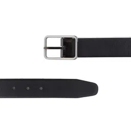 thickskin Men Black Textured Leather Formal Belt image 3