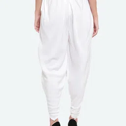 Clora Creation Women White Solid Dhoti Pants image 5