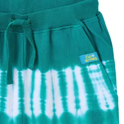 Cub McPaws Girls Blue Solid Cotton Track Pants image 3