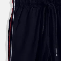 Monte Carlo Boys Navy Blue Solid Cotton Track Pants image 3