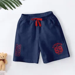CODEZ Boys Pack Of 2 Typography Printed Mid-Rise Breathable Outdoor Casual Shorts image 3
