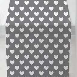 OASIS Grey & White 5 Pieces Printed Cotton Table Mats with Runner image 4