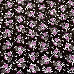 Stylista Black & Pink Floral Printed Rectangular Floor Mat image 4