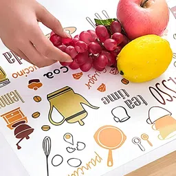 YELONA White 8 Pieces Printed Anti-Slip Table Placemats image 5