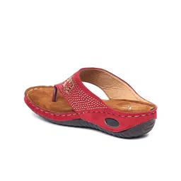 TRASE Embellished Open Toe T-Strap Flats image 5