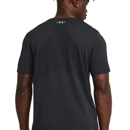 UNDER ARMOUR Men Solid Round Neck Nylon Slim Fit Tshirt image 3