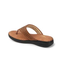 TRASE Textured Open Toe Flats image 3