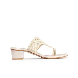 DressBerry Party Block Pumps with Laser Cuts image 4