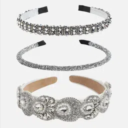 SOHI Set of 3 Embellished Hairband image 3