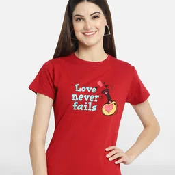 Fabflee Pack of 3 Typography Printed Cotton T-shirts image 4