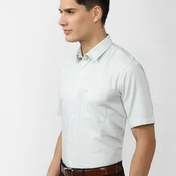 Peter England Men Micro Checks Formal Shirt image 3