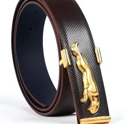 luxury leather Boys Casual, Party, Formal, Evening Brown Texas Leatherite Belt-picture-12