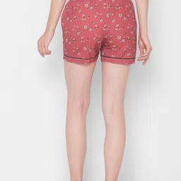 FashionRack Women Brown & Purple Set Of 2 Printed Lounge Shorts image 3