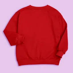 NUSYL Kids Graphic Printed Fleece Oversized Sweatshirt image 3