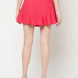 GLITO Cotton Blend Flared Mini Skirt image 2