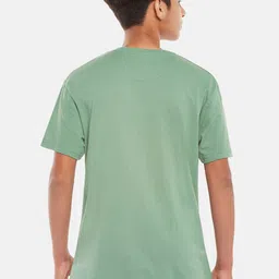 Coolsters by Pantaloons Boys Olive Green Typography T-shirt image 5