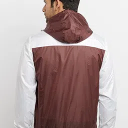 Status Quo Men Maroon Colourblocked Bomber Jacket image 4