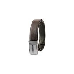 ZEVORA Men Textured Leather Reversible Belt image 4