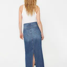 Trendyol Straight Pure Cotton Maxi Skirt image 2