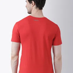 Friskers Men Red Printed T-shirt image 3