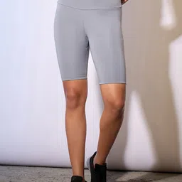 COLOR CAPITAL Pack of 4 High-Waist Slim-Fit Above Knee-Length Antimicrobial Gym Tights image 4