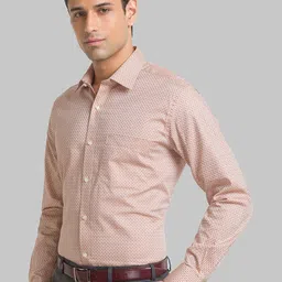 Raymond Men Geometric Printed Cotton Shirts image 4