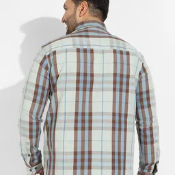 Instafab Plus Plus Size Classic Tartan Checked Cotton Casual Shirt image 3