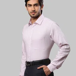 Raymond Men Slim Fit Micro Checks Checked Cotton Formal Shirt image 4