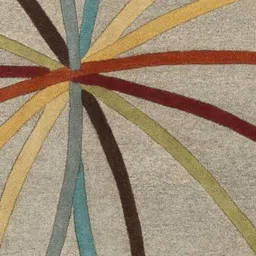 Safiya Carpet Beige & Maroon Floral Printed Hand-Tufted Woollen Carpet image 3