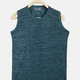 CHIMPRALA Boys Set Of 2 Sea Green & Maroon Moisture Wicking T-shirt image 2