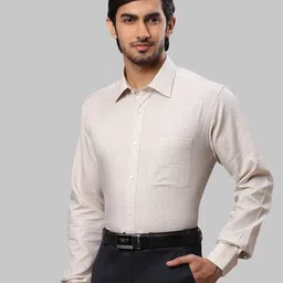 Raymond Men Slim Fit Micro Checks Checked Cotton Formal Shirt image 4