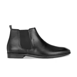 AfroJack Men Black Chelsea Boots image 2