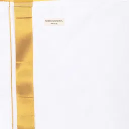 Sethukrishna Men Orange & White Shirt with Dhoti Pants image 2