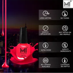 MI FASHION Set of 3 Extreme High Gloss Nail Polish Lacquer with Pro Stay Formula-15ml each image 2