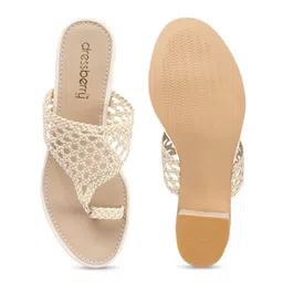 DressBerry Party Block Pumps with Laser Cuts image 2