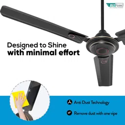 max speed Decorative Ceiling Fan for Small Room, Kitchen and Pooja Room with 12 Months Warranty Ultra High Speed 1200 mm Ceiling Fan image 3