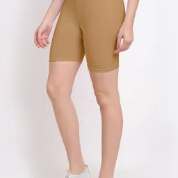 Jinfo Women Pack Of 2 Cotton Lycra Cycling Sports Shorts image 4