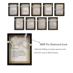 Art Street Black & Silver-Toned Mother Mdf Framed Art Print Photo Frame image 4