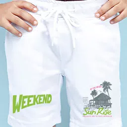 NUSYL Boys Mid-Rise Printed Cotton Shorts image 4