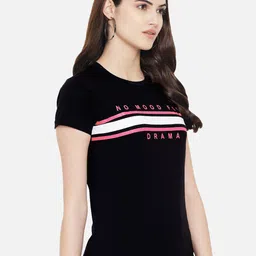 Fabflee Pack Of 3 Typography Printed Cotton T-shirts image 2