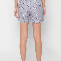 FashionRack Women Grey & Pink Set of 2 Printed Lounge Shorts image 4