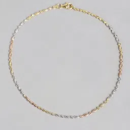 Zavya Women Rose Gold & Silver Set Of 2 925 Sterling Silver Anklets image 3