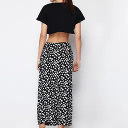 Trendyol Floral Printed Straight Midi Skirt image 4