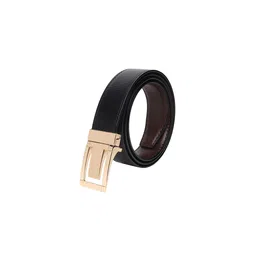 Kastner Men Brown & Black Textured Reversible Formal Belt image 3