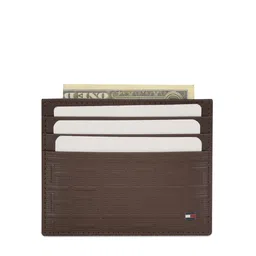 Tommy Hilfiger Men Textured Leather Card Holder image 5