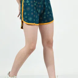 BAESD Pack Of 4 Conversational Printed High-Rise Pure Cotton Shorts image 2