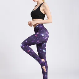 JC Collection Women Rapid-Dry Printed Ankle-Length Tights image 2