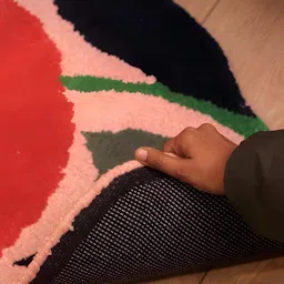 BELLA TRUE Pink & Red Floral Hand-Tufted Carpet image 5